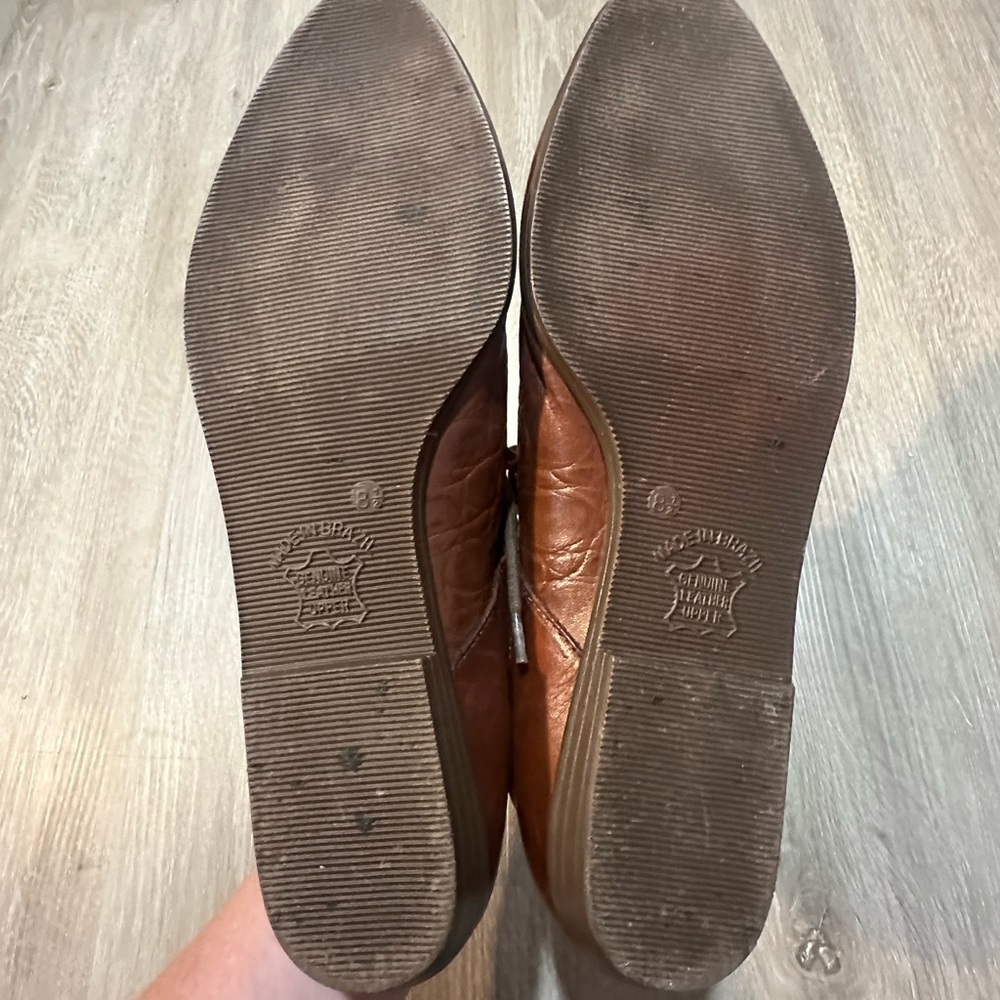 Vintage Rare Leather Oxfords by The Leather Collection Made in Brazil Size 8.5 👑 - Picture 6 of 8